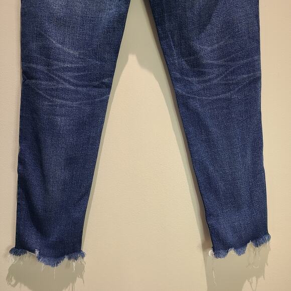 Moussy Vintage Jeans Size 29 Checotah Skinny Raw Hem Distressed Mid Rise - Picture 9 of 16